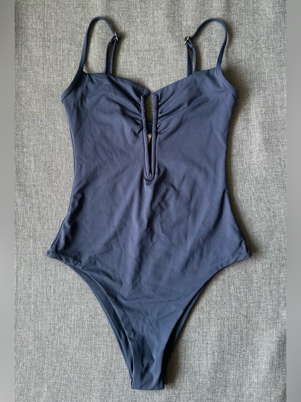 New Women’s L*Space Roxanne Plunge One Piece Swimsuit Slate